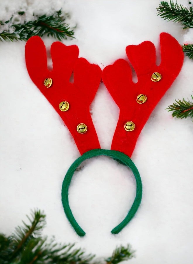 Sesonby Santa Claus headband birthday party favors costume Christmas Santa Headband Christmas Party Props CHRISTMAS HEADBAND Red (Reindeer Red 1 Pcs) - Image 5